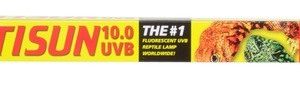 Zoo Med Reptisun 10.0 T8-HO UVB Fluorescent Bulb, 18 Inch