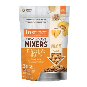 Instinct Raw Boost Mixers Freeze Dried Cat Food, Topper, Digestive Health Grain Free Recipe, 5.5 Oun