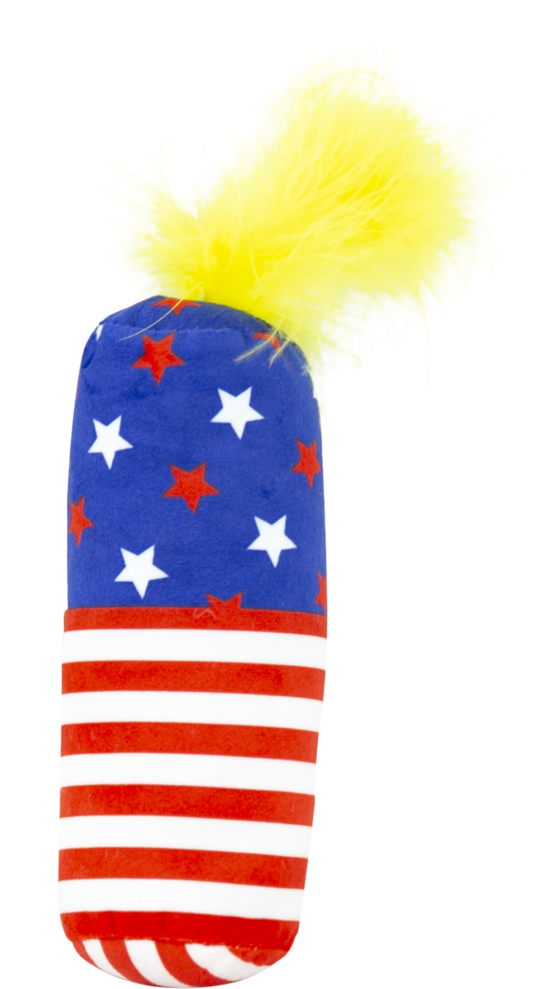 Play On Plush Kicker USA Firecracker Cat Toy