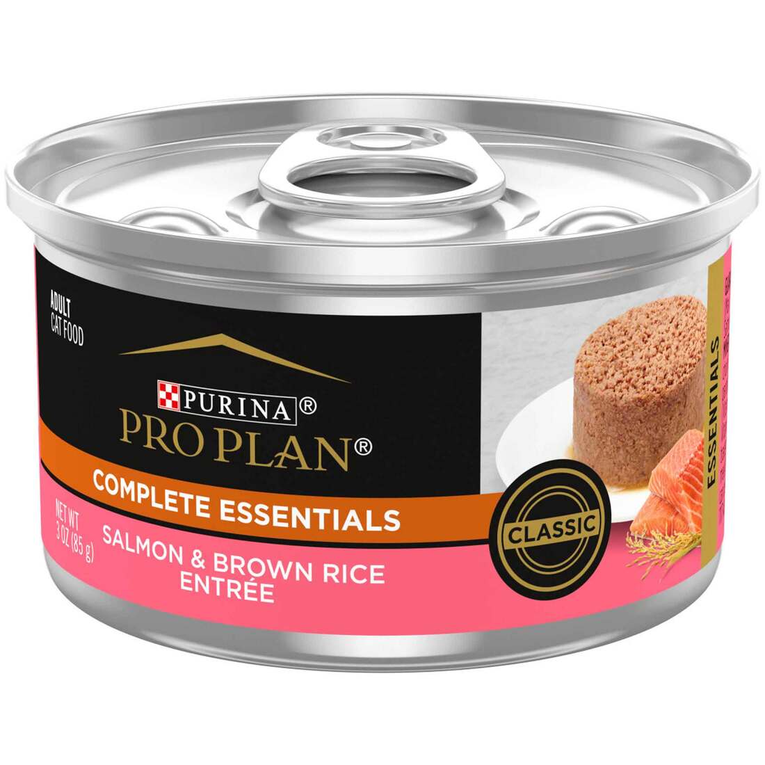 Purina Pro Plan Wet Cat Food, Adult Salmon & Wild Rice Pate Entree, 3 Ounces