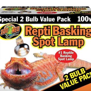 Zoo Med Basking Spot 2 Bulb Value Pack, 100 Watt