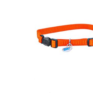 Play On Cat Orange Adjustable Collar
