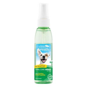 TropiClean Fresh Breath Oral Care Spray for Pets, 4 Ounces
