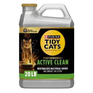 Purina Tidy Cats Performance Plus Active Clean Scented Clumping Multi Cat Litter - 20 Pound Jug