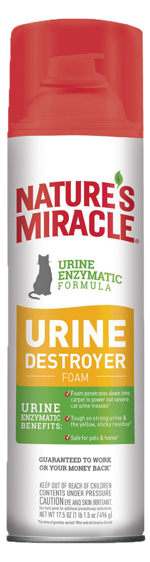Nature's Miracle Cat Urine Destroyer Plus Foam, 17.5 Ounces
