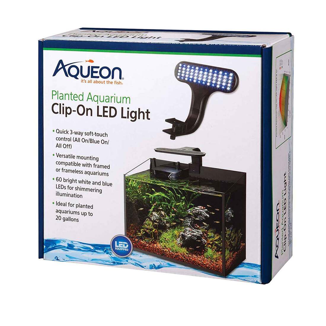 Aqueon Planted Aquarium Clip-On LED Light, One Size