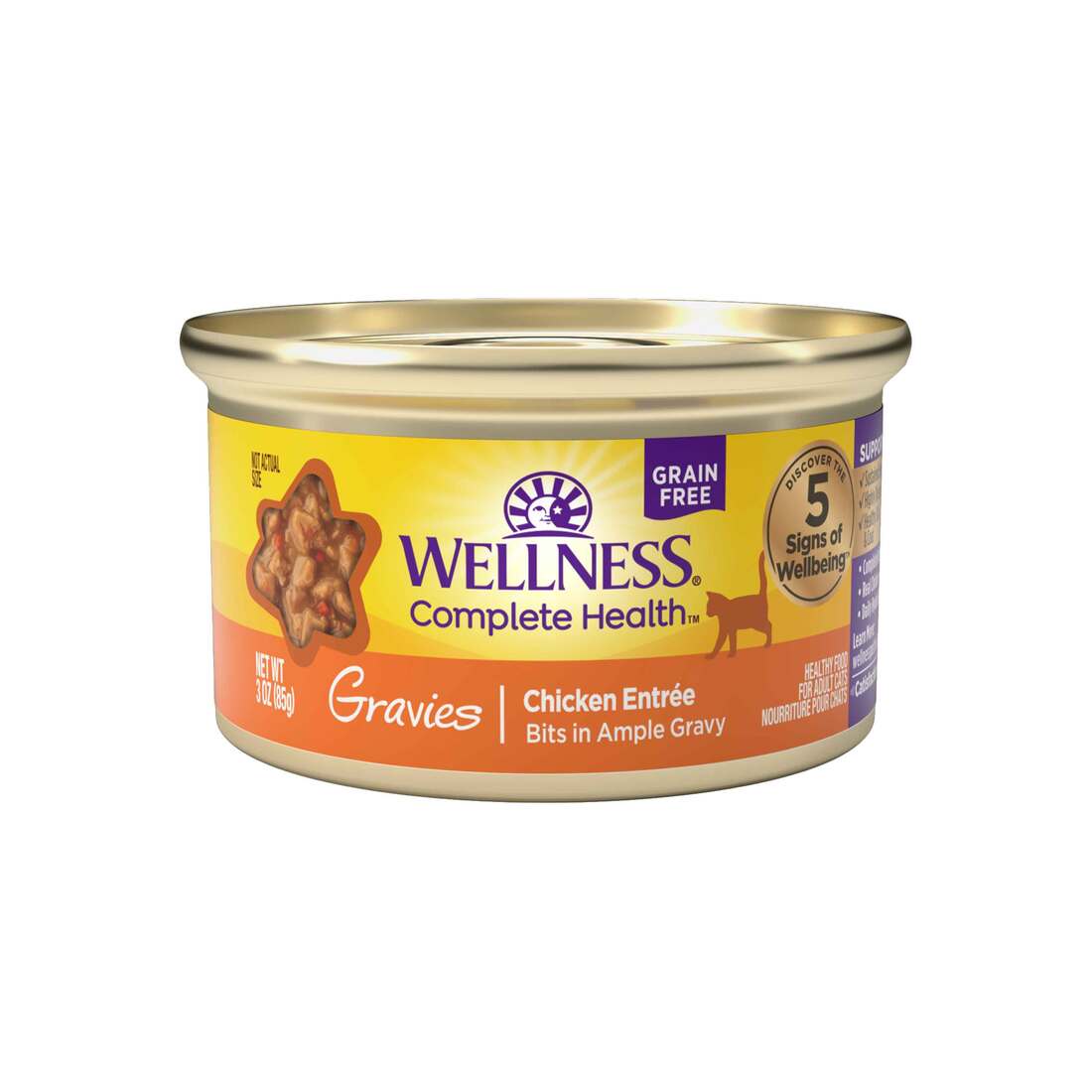 Wellness Complete Health Grain Free Canned Cat Food, Gravies - Image 6