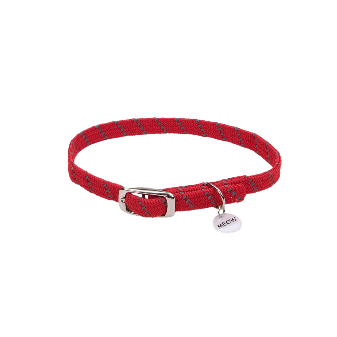 Coastal ElastaCat® Reflective Safety Stretch Collar with Reflective Charm - Image 3