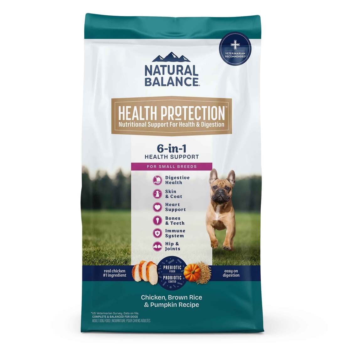 Natural Balance Health Protection Small Breed Dry Dog Food, Chicken, Brown Rice & Pumpkin Recipe - Image 2