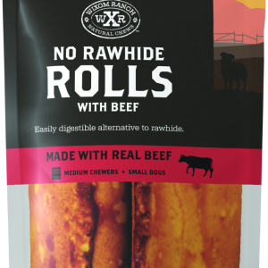 Wixom Ranch Natural Chews No Rawhide Rolls With Beef, Small