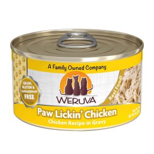 Weruva Classic Natural Wet Cat Food, Paw Lickin' Chicken Chicken Recipe in Gravy, 3 Ounces