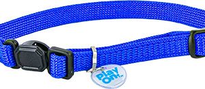Play On Cat Bright Blue Adjustable Collar
