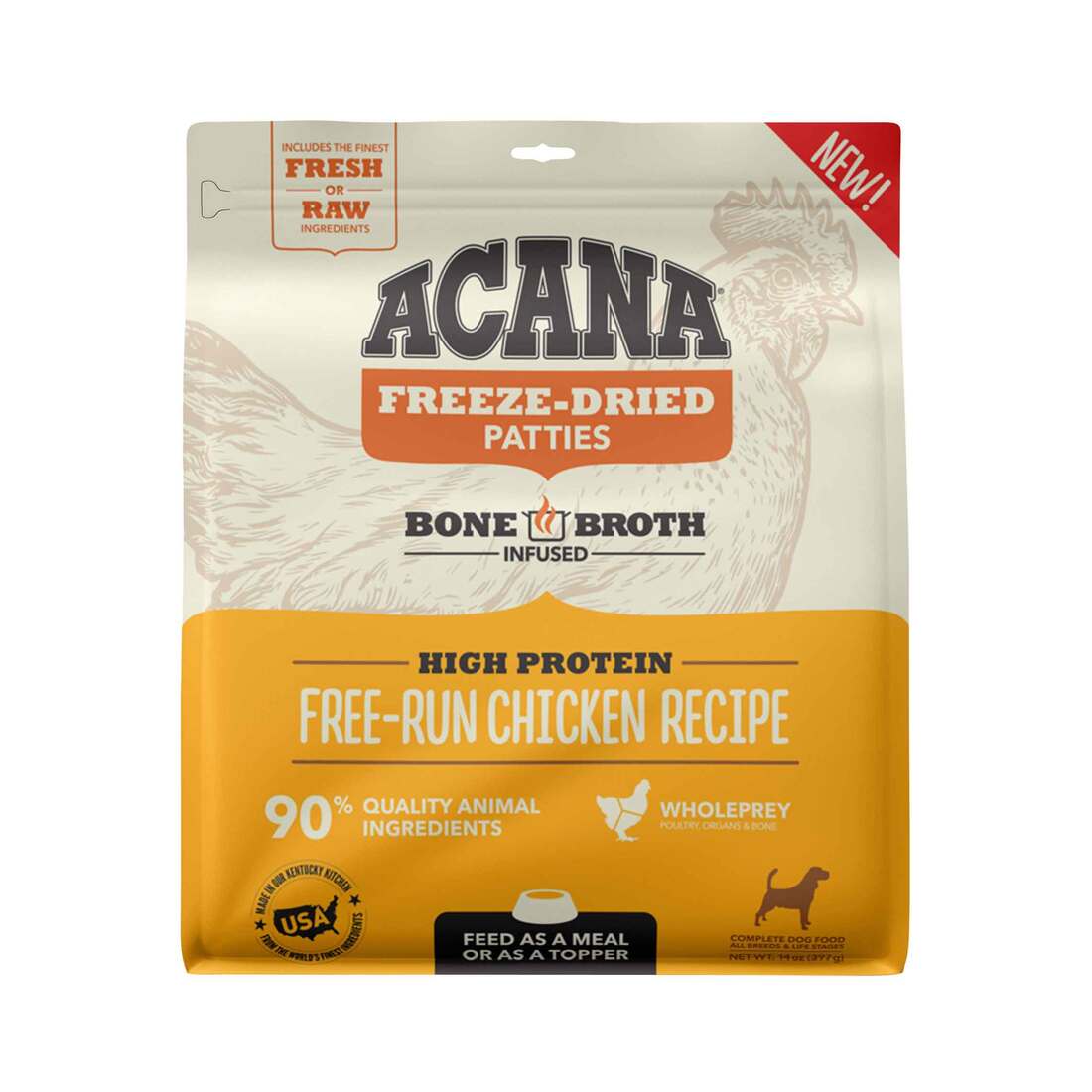 ACANA® Freeze Dried Dog Food & Topper, Grain Free, High Protein, Fresh & Raw Animal Ingredients, Fr