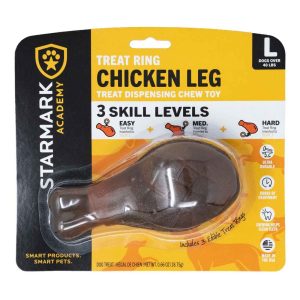 Starmark Treat Ringer Chicken Leg Dog Toy