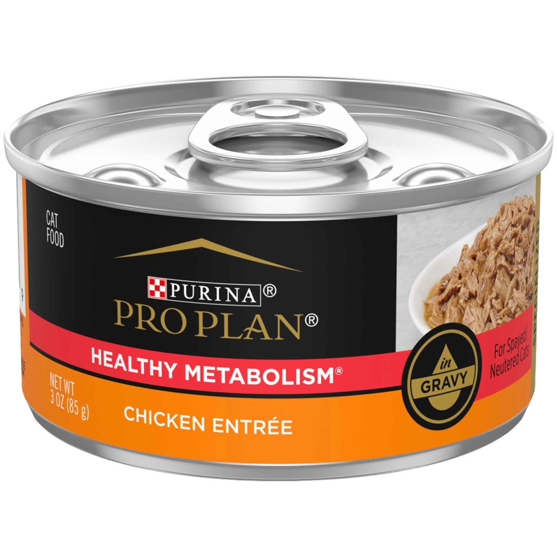 Purina Pro Plan SPECIALIZED Wet Cat Food, Healthy Metabolism Formula Chicken Entree, 3 Ounces