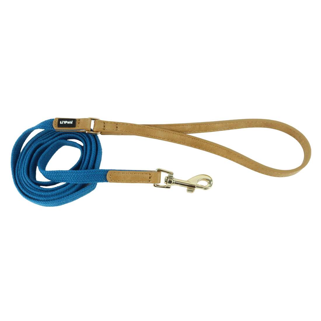 Li'l Pals® by Charming Woven Leash, Blue, Petite - 3/8" x 6'
