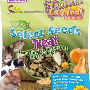 Brown's Tropical Carnival Selects Seeds Natural Small Animal Treat, 3.5 Ounces
