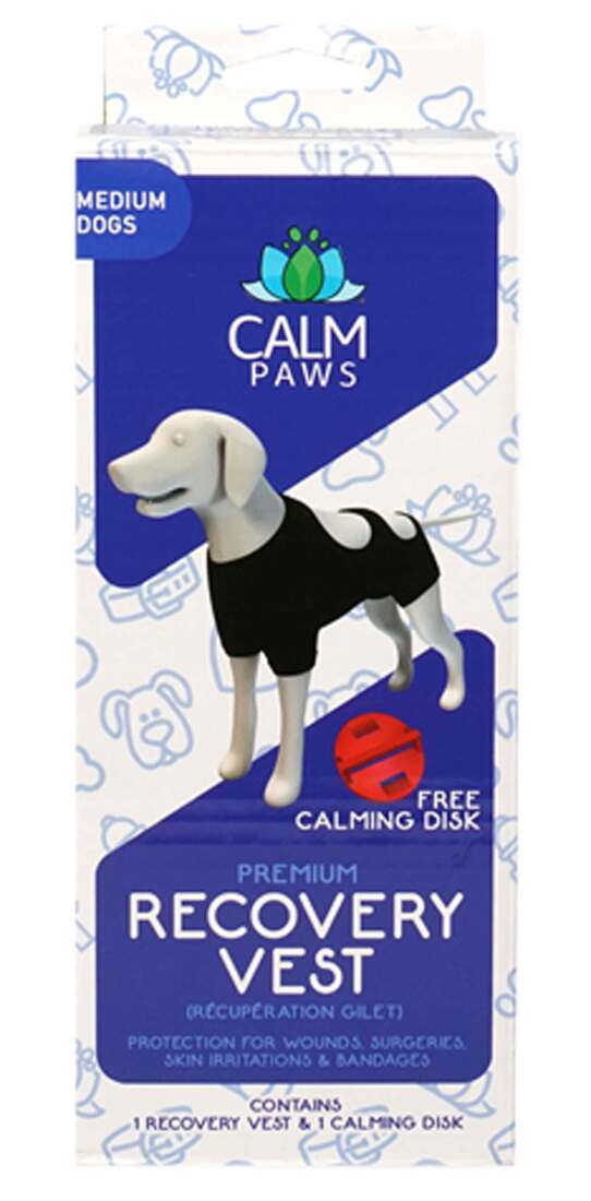 Calm Paws Calming Recovery Vest With Disc