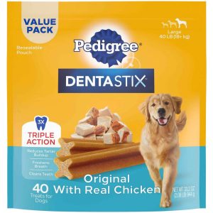 Pedigree Dentastix Dental Dog Treats for Large Dogs - Original Flavor Dental Bones