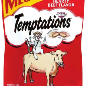 Temptations Classic Treats for Cats Hearty Beef Flavor, 6.3 Ounces