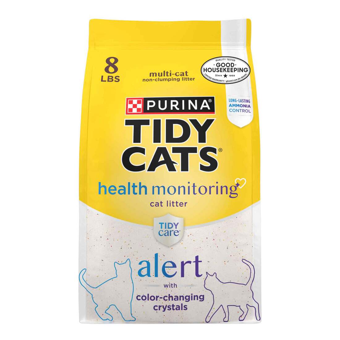 Purina Tidy Cats Tidy Care Alert Cat Health Monitoring Non Clumping Cat Litter with Silica Crystals