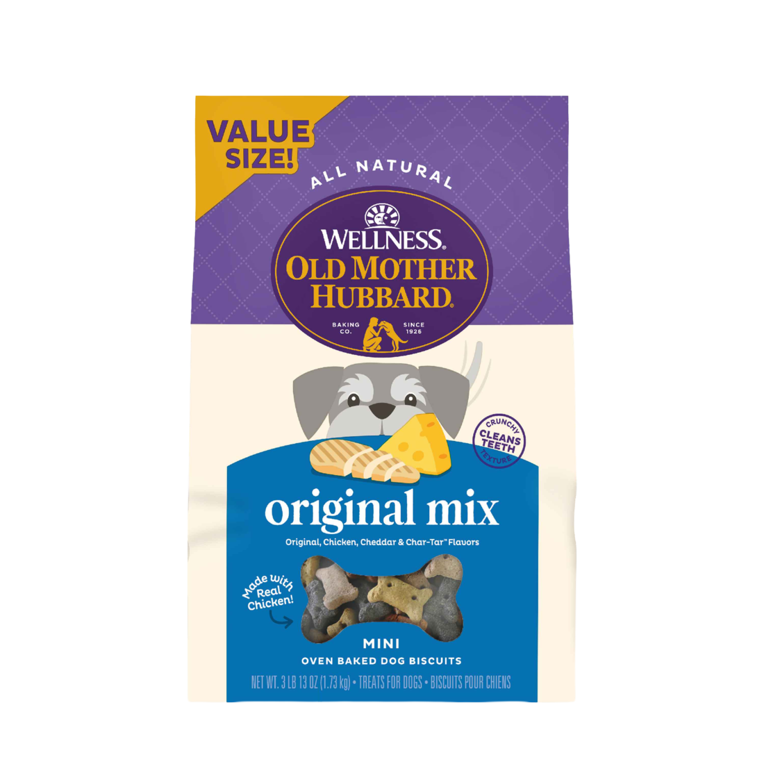 Old Mother Hubbard Classic Original Assortment Biscuits Baked Dog Treats, Mini - Image 2