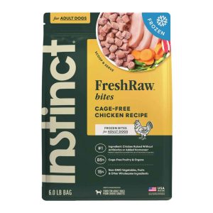 Instinct Frozen Raw Bites Grain-Free Cage-Free Chicken Recipe Dog Food - Not Available for Delivery