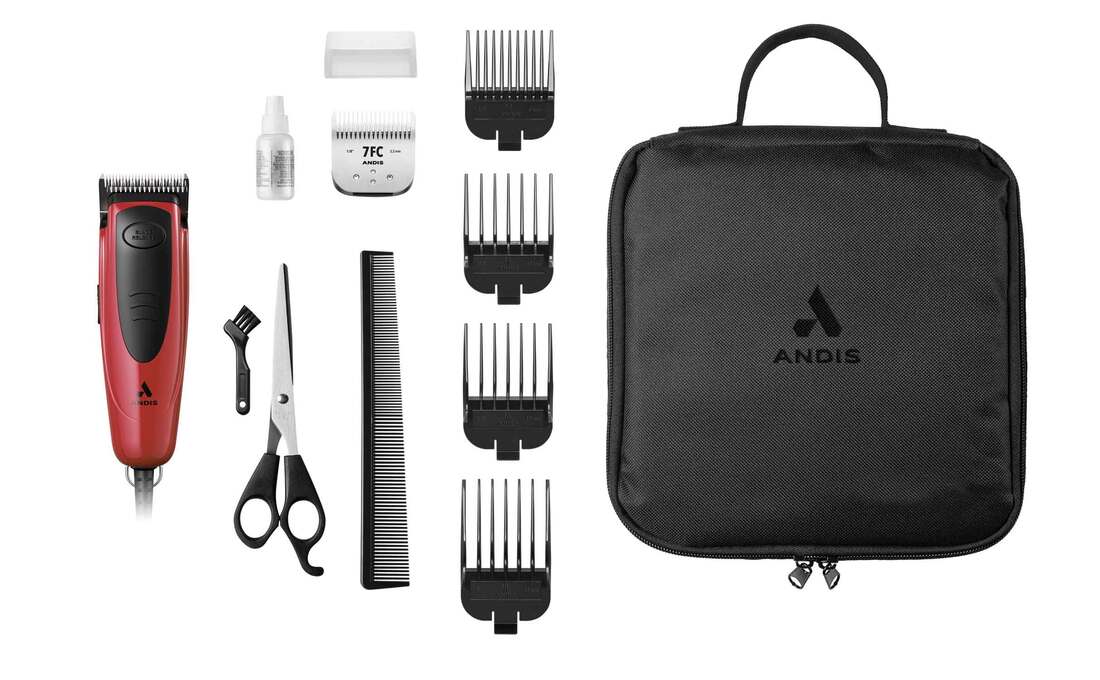 Andis Easy Clip Versa Kit, Red