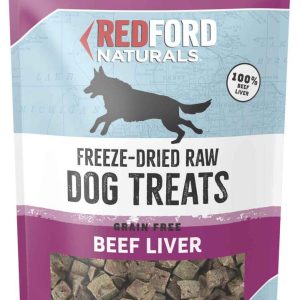 Redford Naturals Freeze-Dried Raw Grain Free Dog Treats, Beef Liver