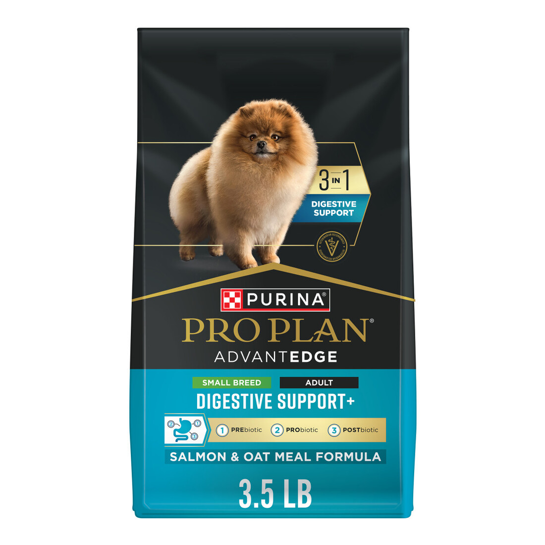 Purina Pro Plan AdvantEDGE Digestive Support Plus Small Breed Salmon and Oat Meal Formula Adult Dry