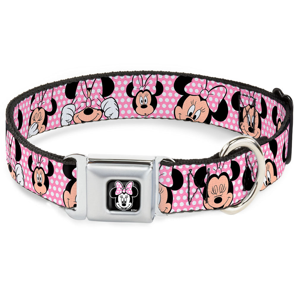 Buckle Down Minnie Mouse Face Dog Collar - Image 2