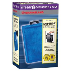 Marineland Bio-Wheel Emperor Power Filter Cartridges, 4 pack