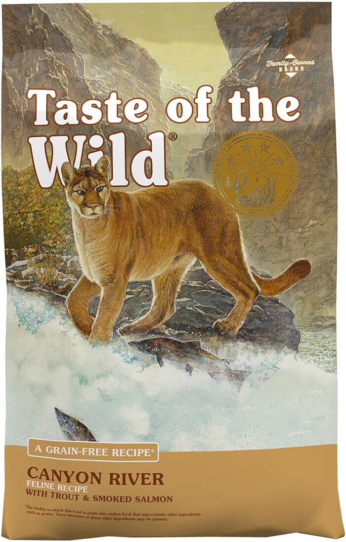 Taste Of The Wild? Canyon River Feline? Recipe with Trout & Smoked Salmon, 5 Pound Bag