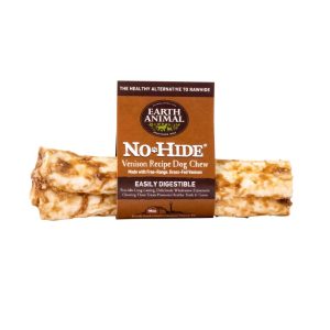 Earth Animal No-Hide Grass-Fed Venison Medium Natural Rawhide Alternative Dog Chew, 1 Count