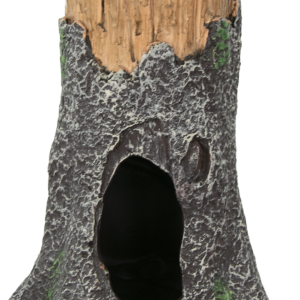 Fins First Aquarium Décor, Tree Stump Hide, Small