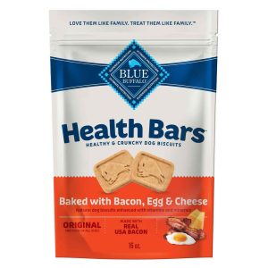 Blue Buffalo Health Bars, Natural Crunchy Oven-Baked Dog Biscuits, Bacon, Egg & Cheese, 16 Ounces
