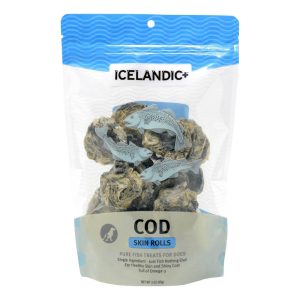 Icelandic Plus Cod Skin Rolls, 3 Ounces