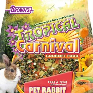 Brown's Tropical Carnival Gourmet Small Animal Rabbit Food, 10 Pounds