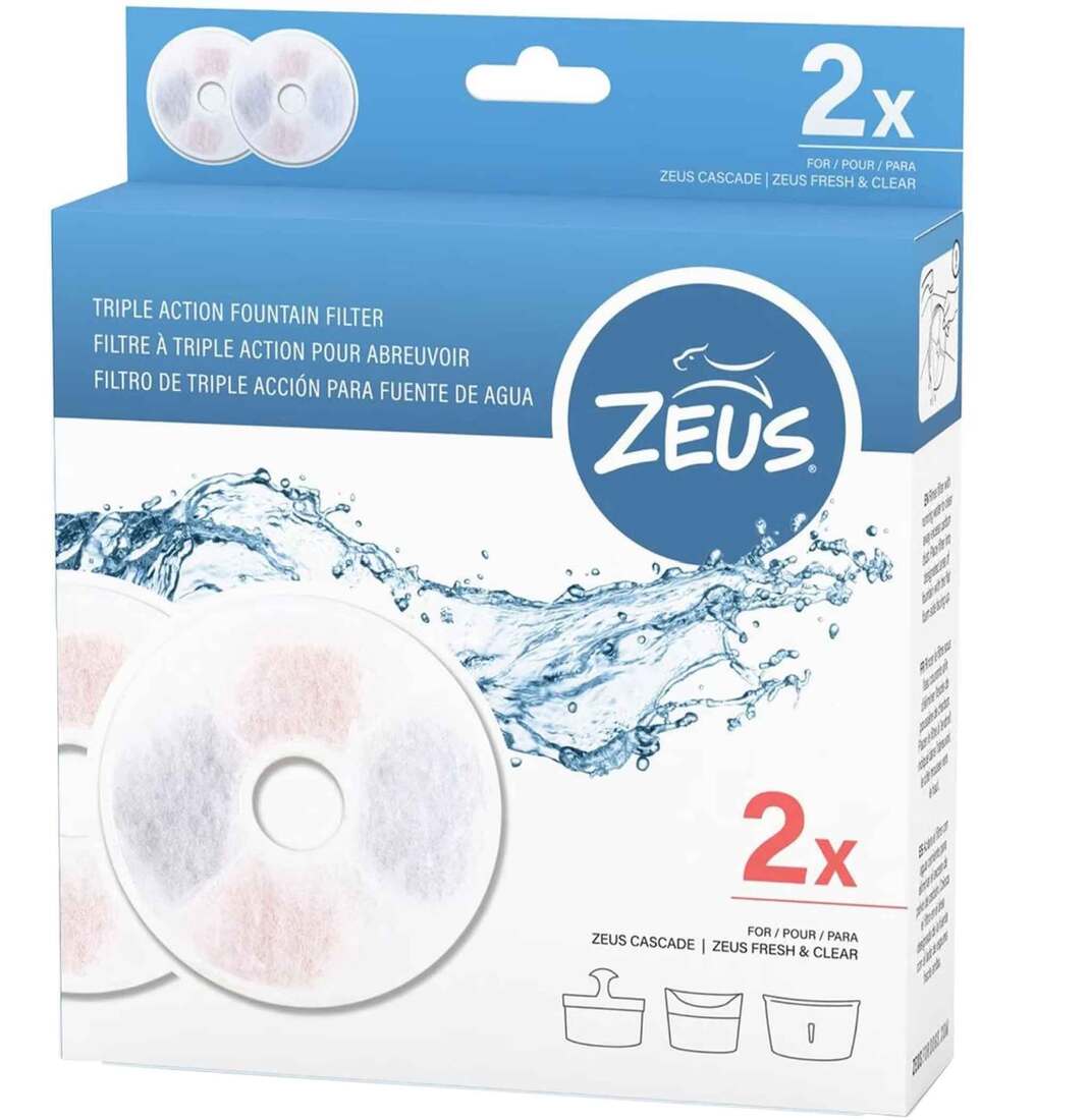 Zeus Water Fountain Filters 2 Pack