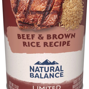 Natural Balance Limited Ingredient Wet Dog Food, Beef & Brown Rice Recipe, 13 Ounces