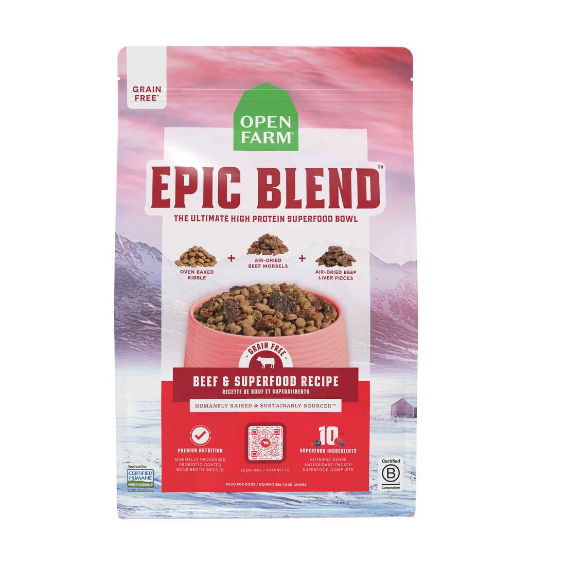 Open Farm Epic Blend Beef & Superfood Grain-Free Dry Dog Food