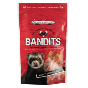 Marshall Bandit Ferret Treats Bacon, 3 ounce bag
