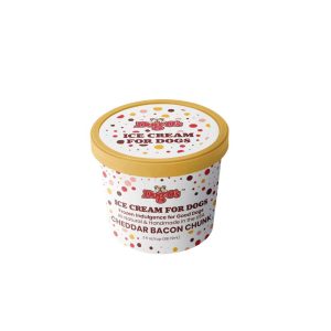 Dog-os Frozen Ice Cream Dog Treat, Cheddar Bacon Chunk, 3 Ounces - Not Available For Delivery