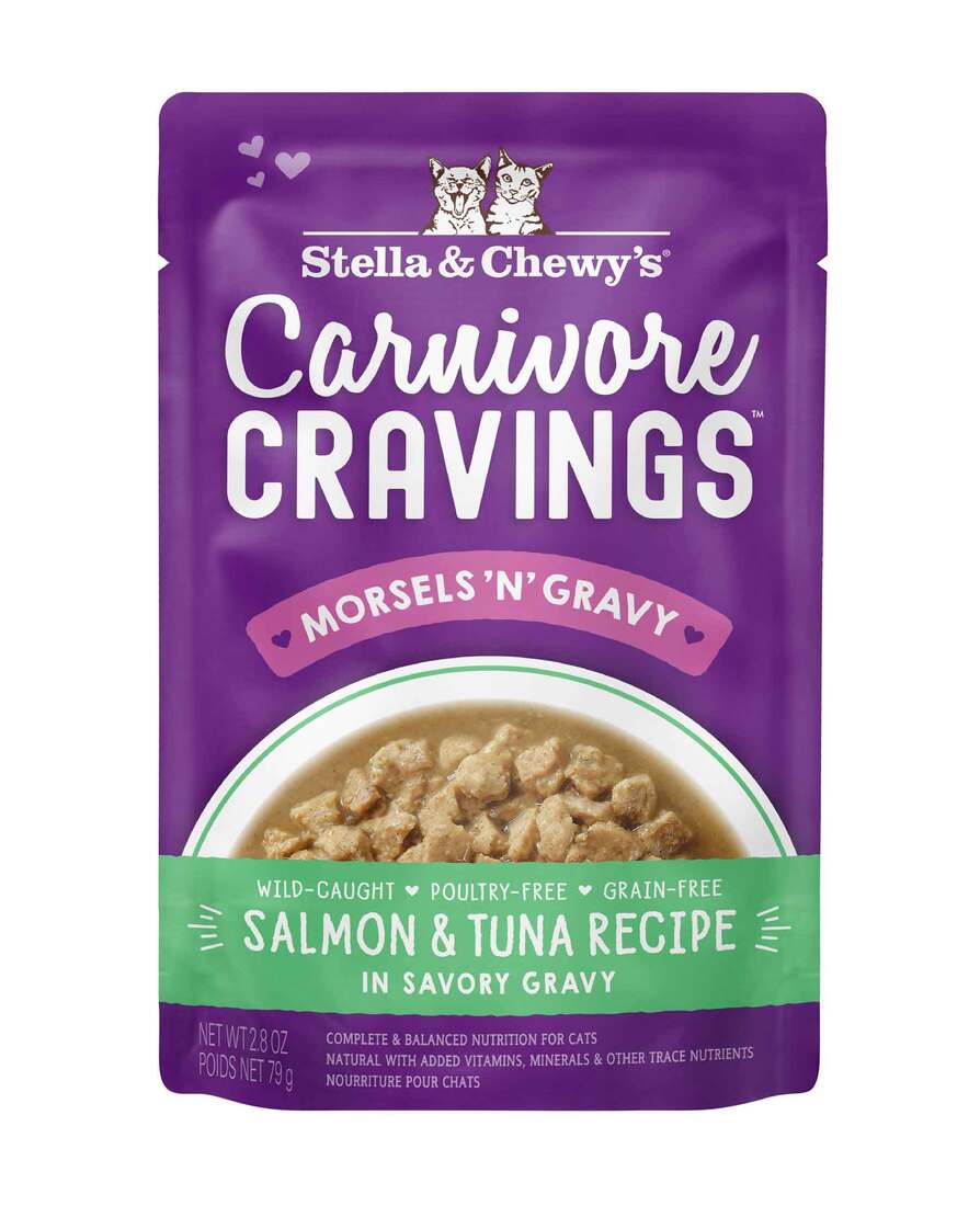 Stella & Chewy's Carnivore Cravings Morsels 'N' Gravy Wet Cat Food, 2.8 Ounce Pouch
