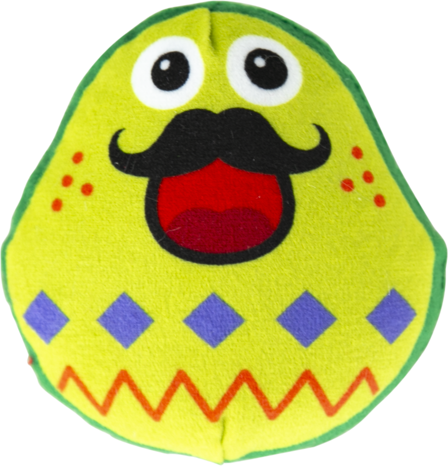Play On Cinco De Mayo Plush Avocado Cat Toy