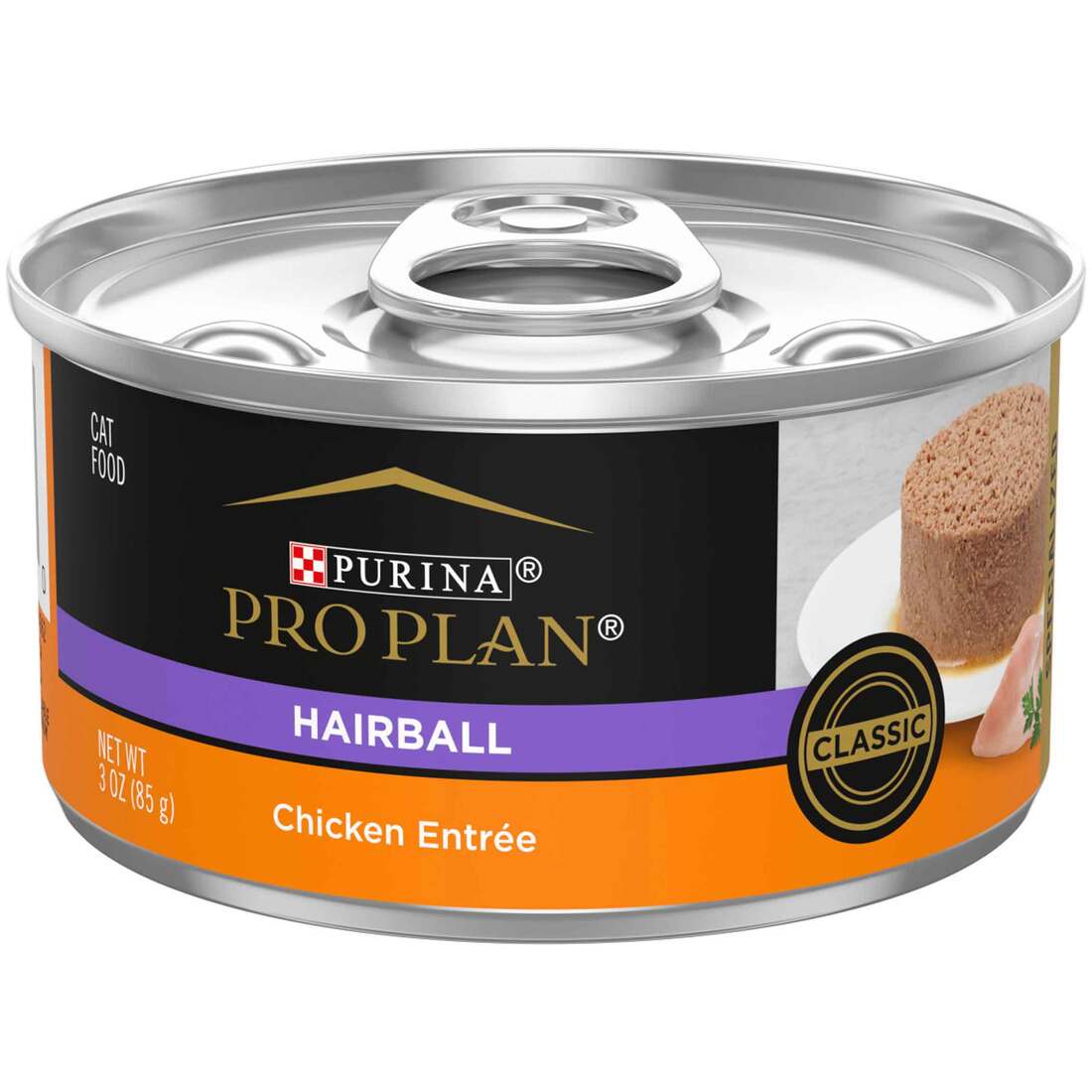Purina Pro Plan SPECIALIZED Wet Cat Food, Hairball Control Chicken Entree, 3 Ounces