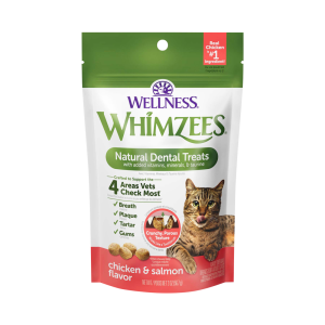 Wellness WHIMZEES Natural Cat Dental Treats, Chicken & Salmon Flavor