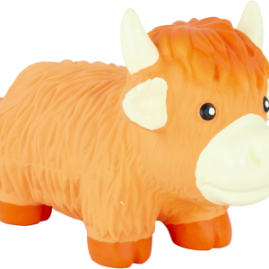Play On Latex Highland Cow Dog Toy, Assorted, 1 Each