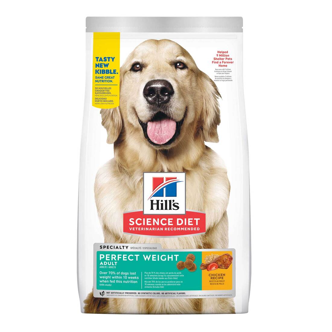 Hill's Science Diet Adult Perfect Weight Chicken Recipe Dry Dog Food, 25 Pound Bag