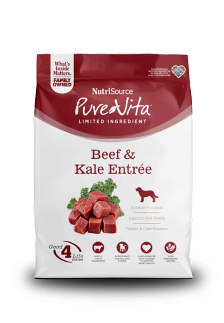 PureVita Beef with Kale Dry Dog Food, 25 Pounds